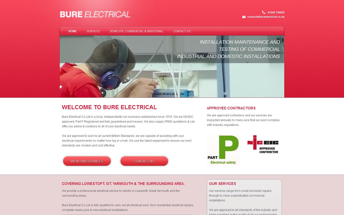 Bure Electrical Website