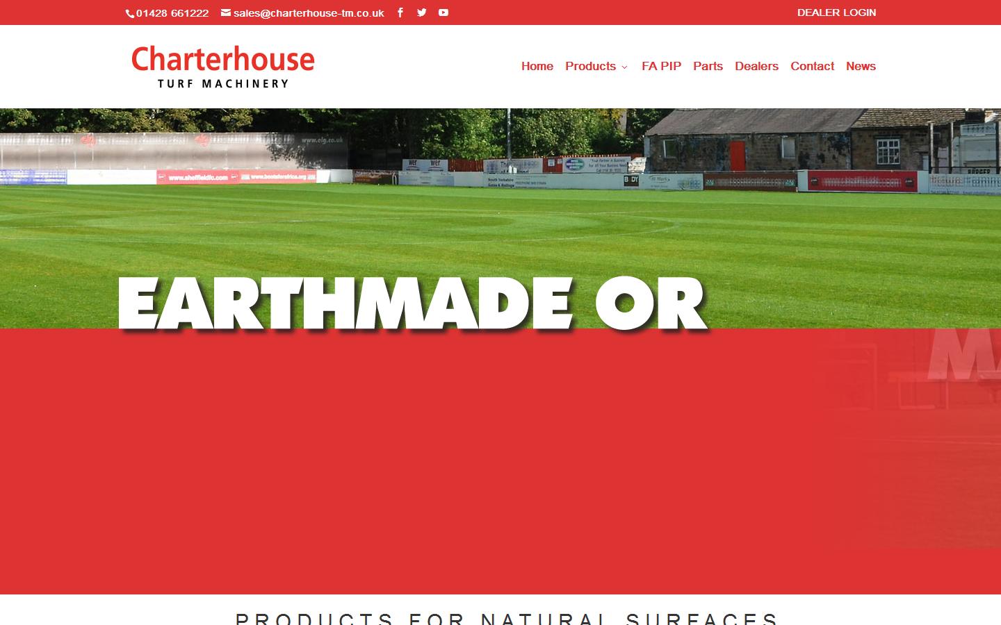 Charterhouse Turf Machinery Website