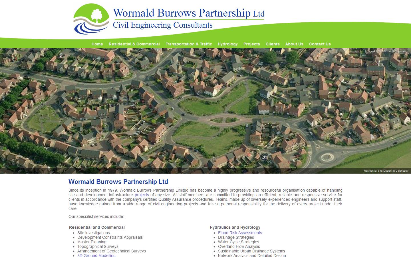 Wormald Burrows Partnership Ltd Website