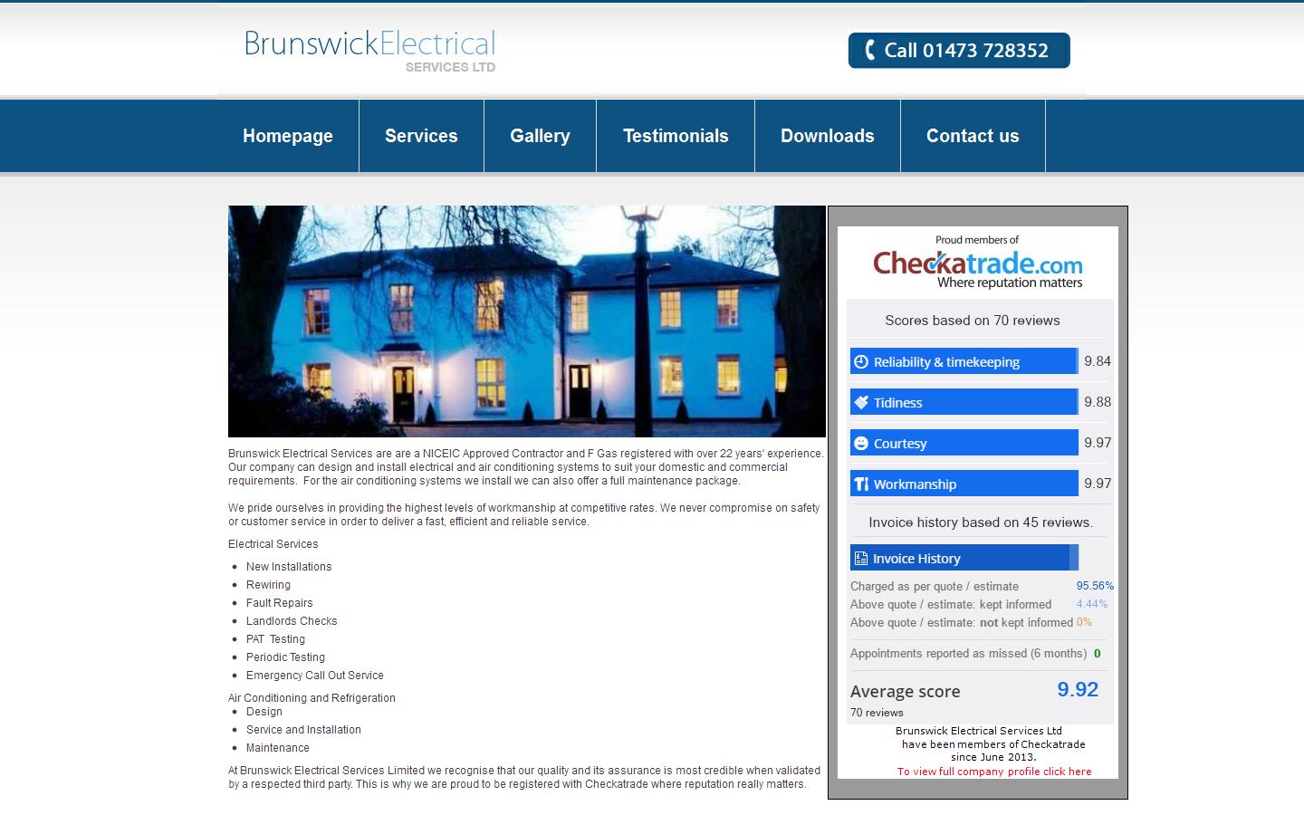 Brunswick Electrical Services Ltd Website