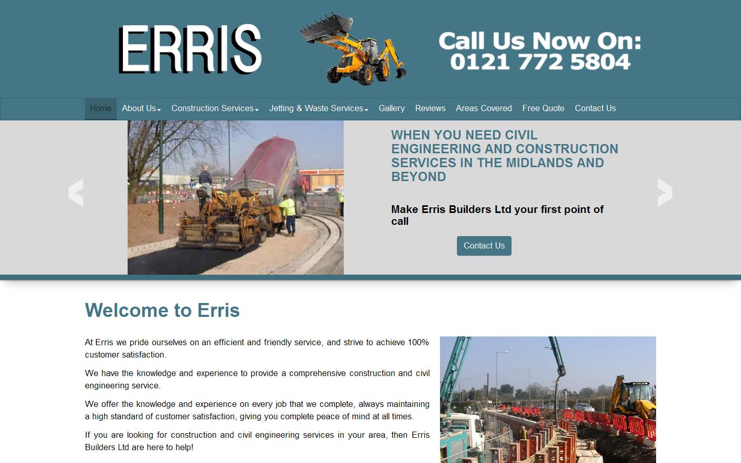 Erris Builders Ltd Website