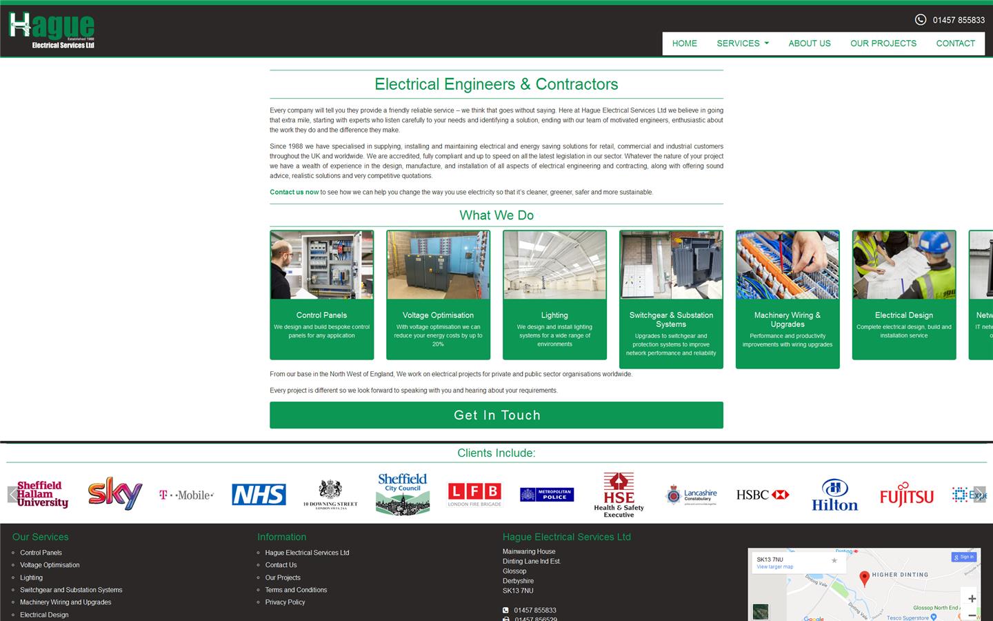 Hague Electrical Services Ltd Website