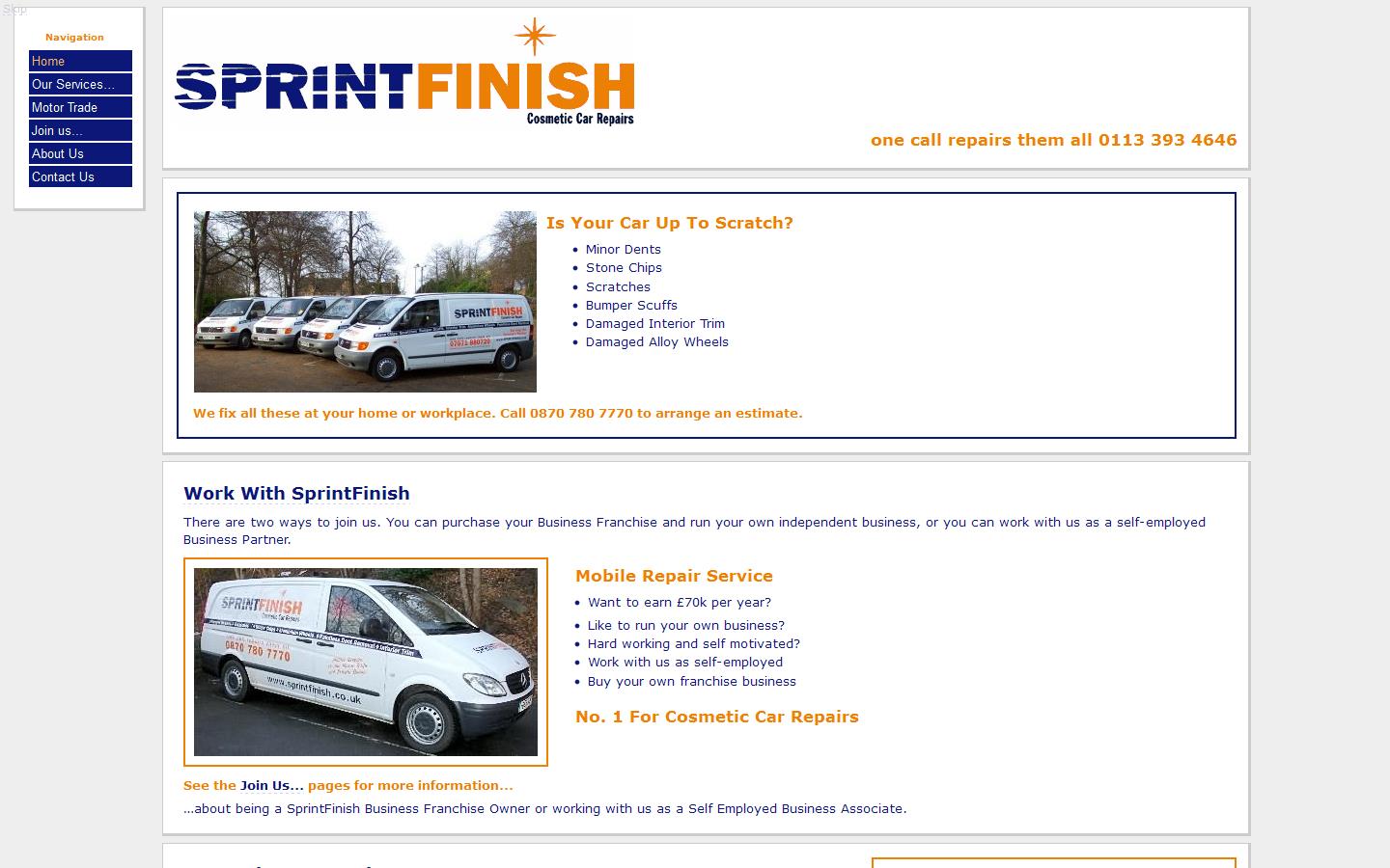 Sprint Finish Ltd Website