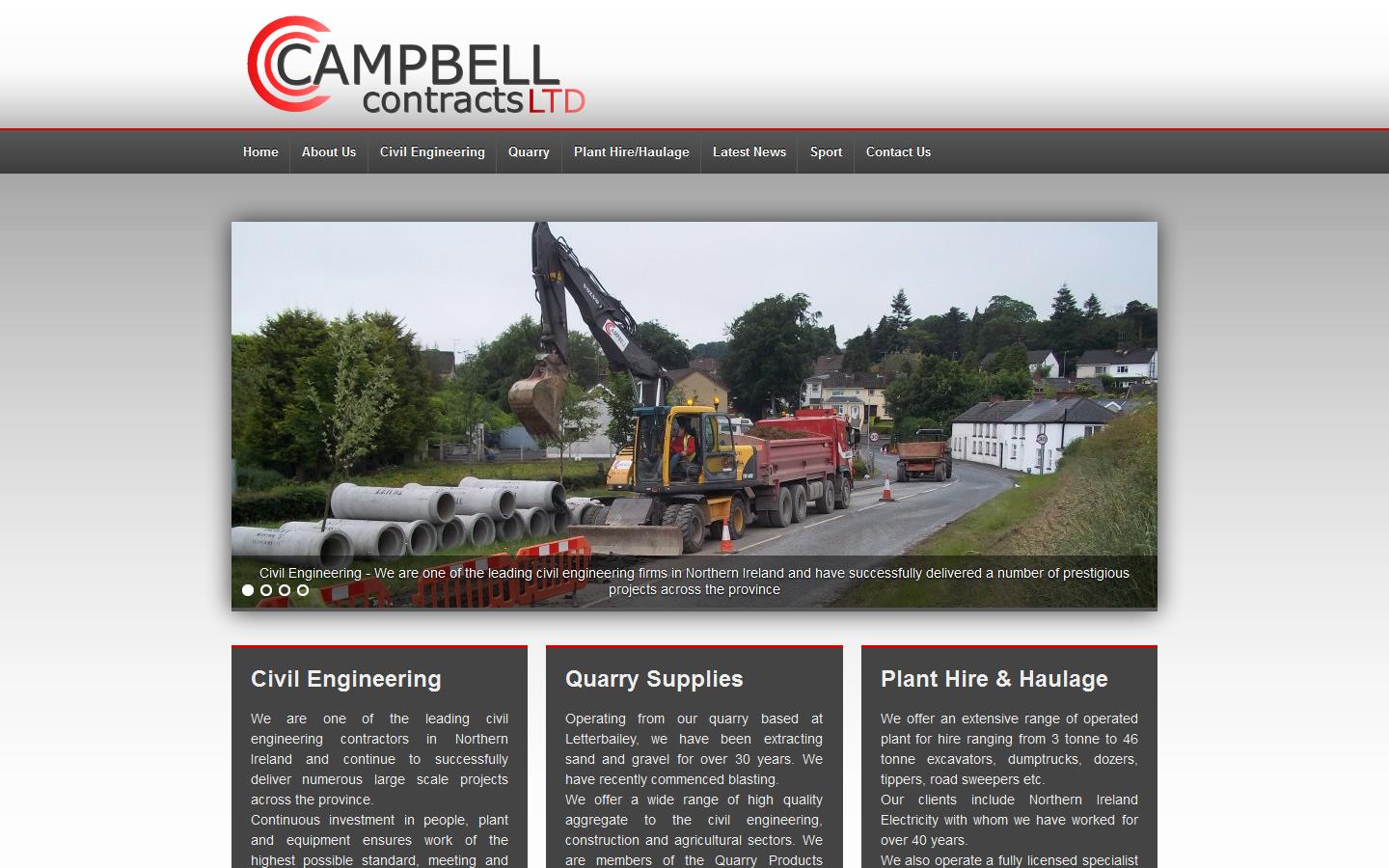 Campbell Contracts Ltd Website