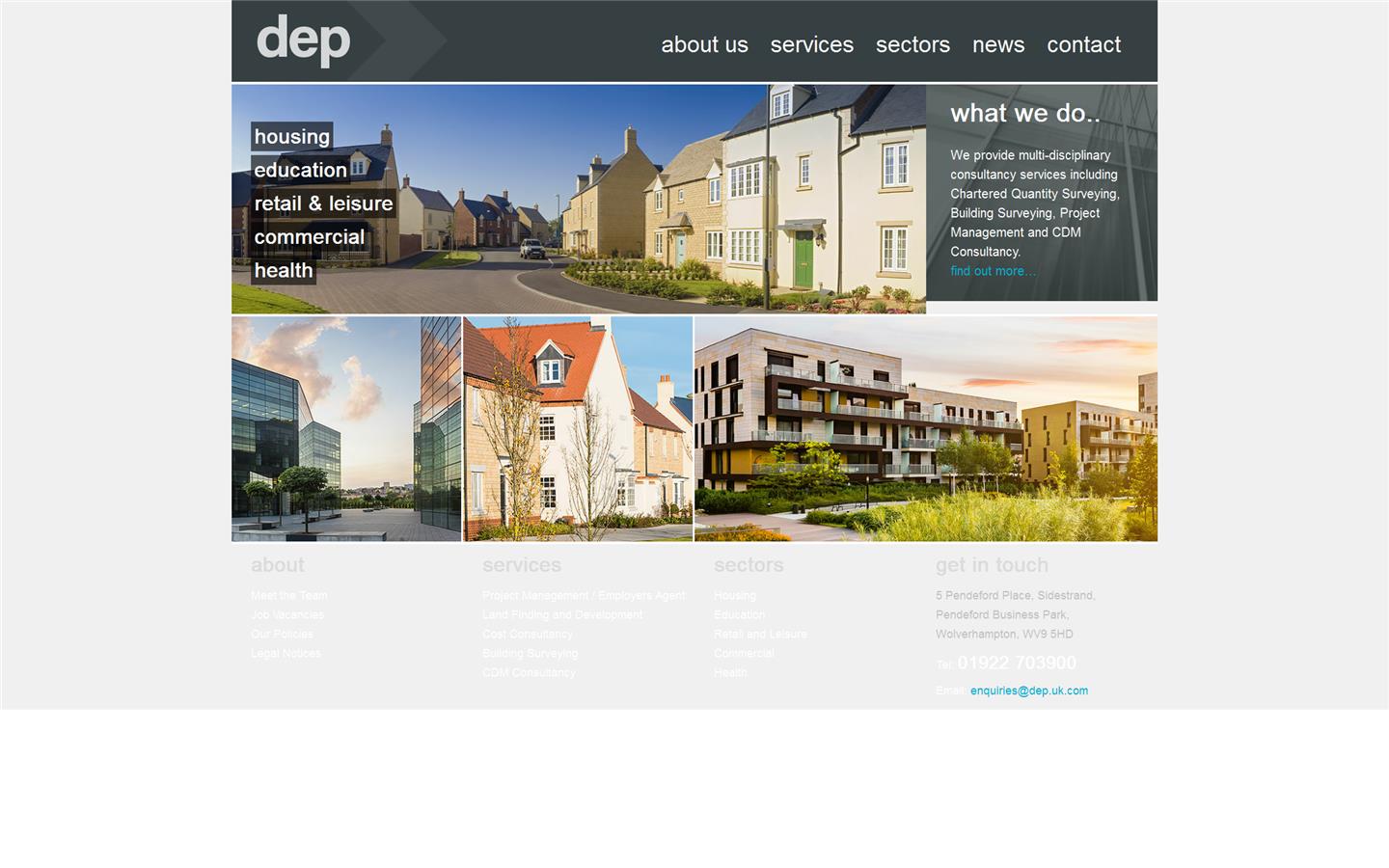 Derek Evans Partnership LLP Website