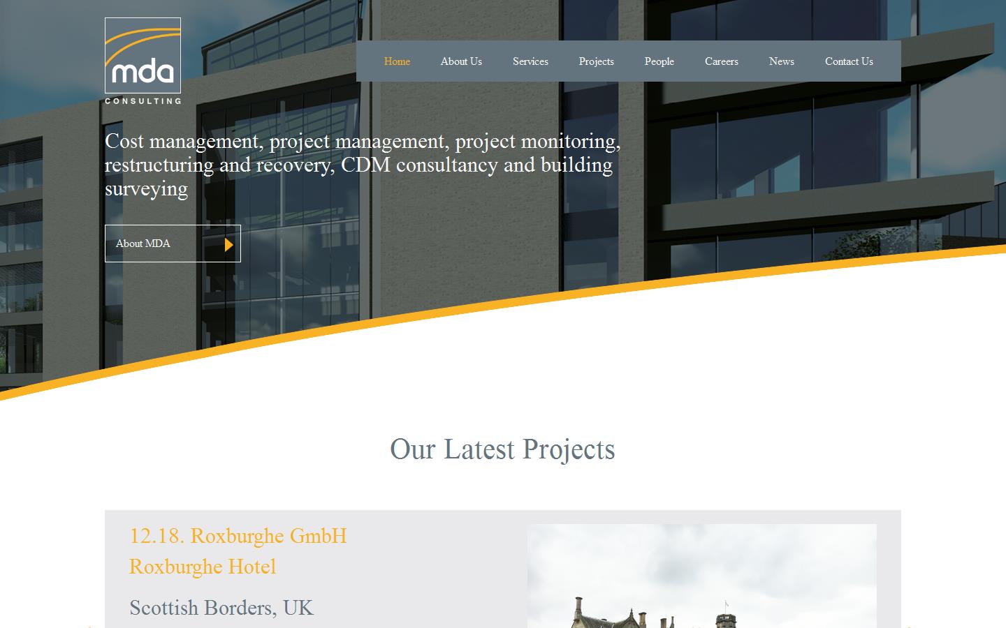 MDA Consulting Ltd Website