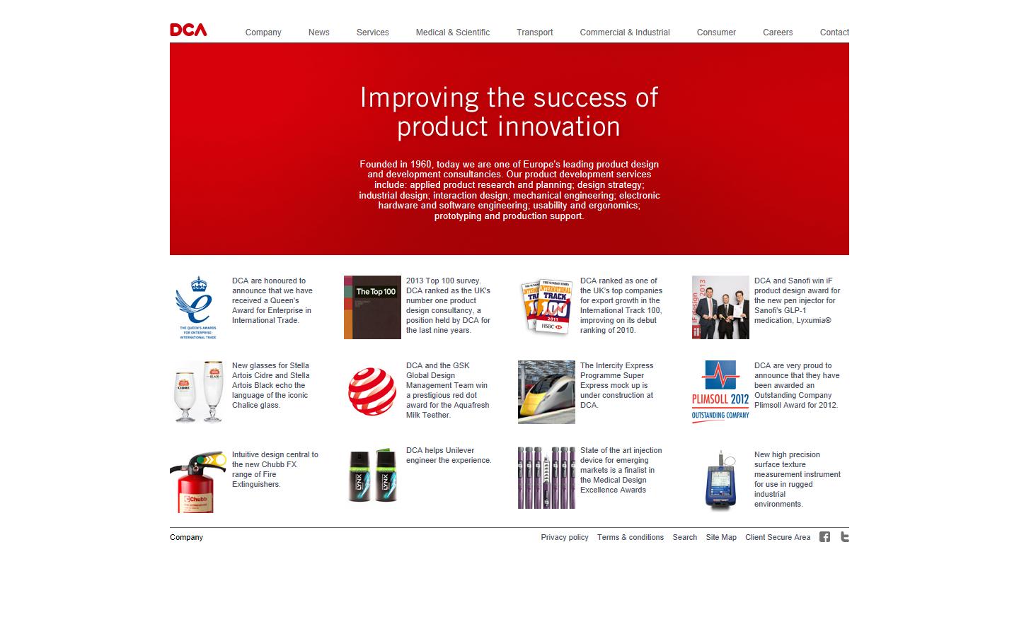 DCA Design International  Website