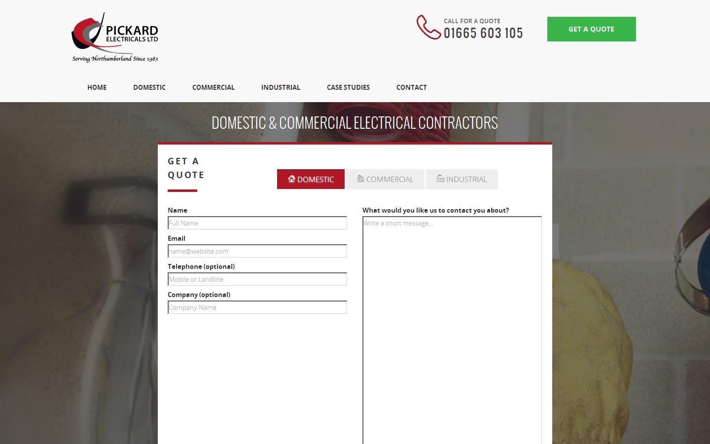 Pickard Electricals Ltd Website