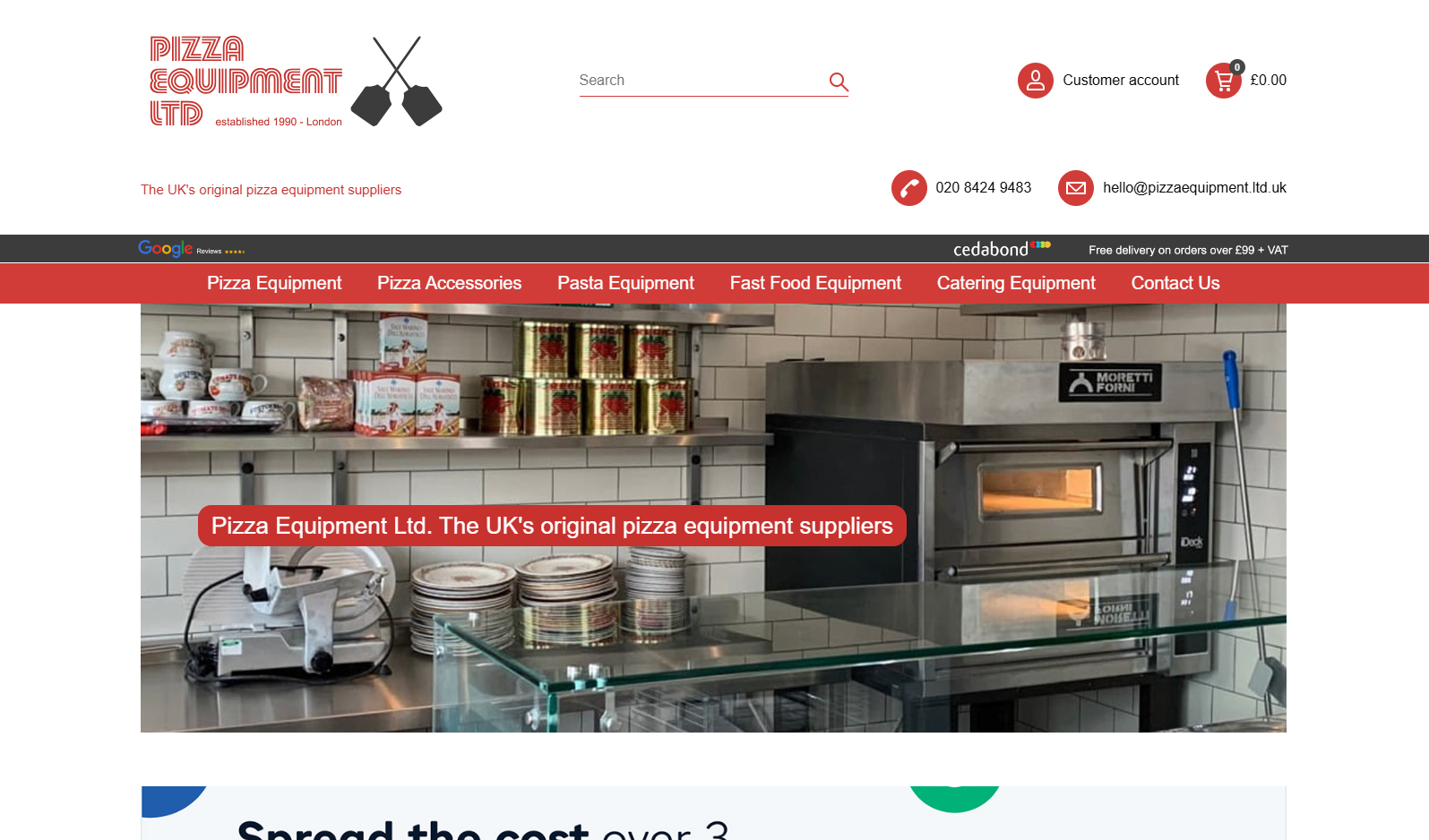 Pizza Equipment Ltd Website