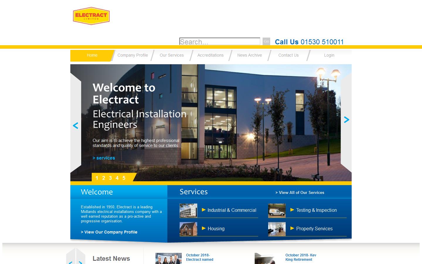 Electract Ltd Website