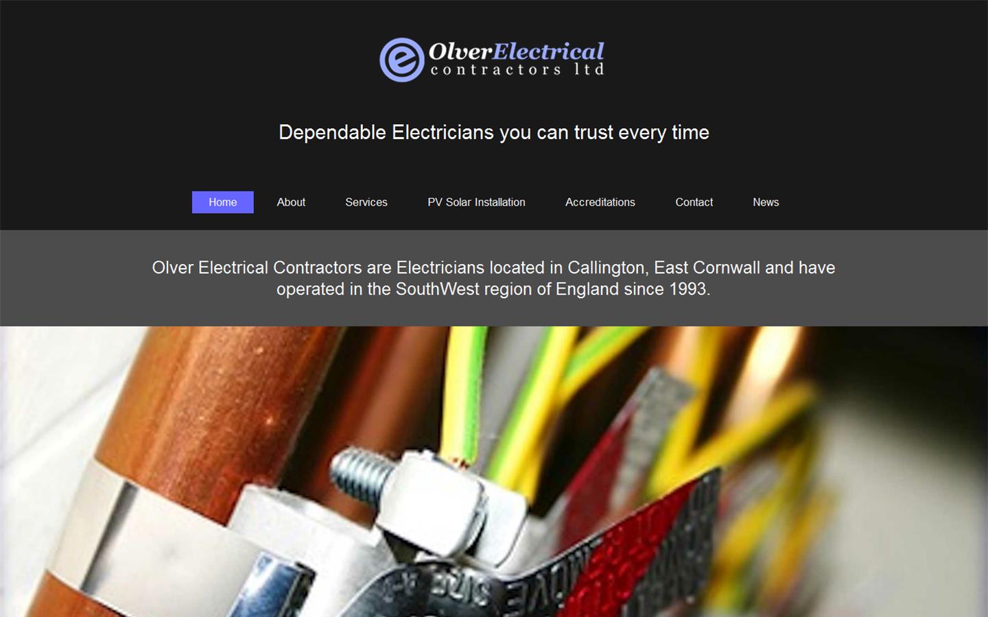 Olver Electrical Contractors Ltd Website