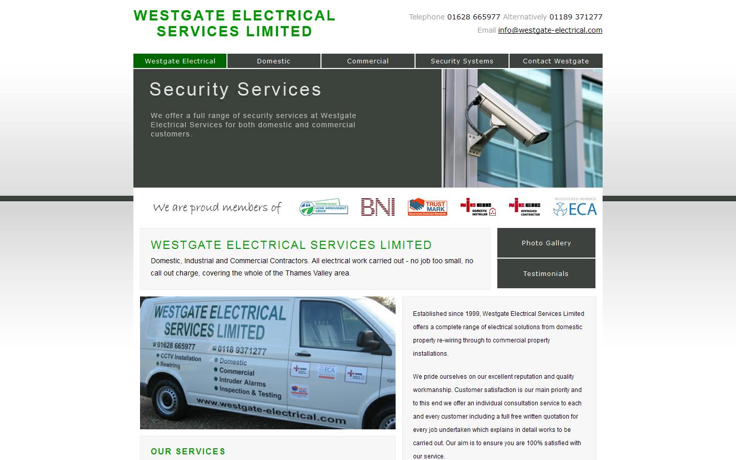 Westgate Electrical Services Ltd Website