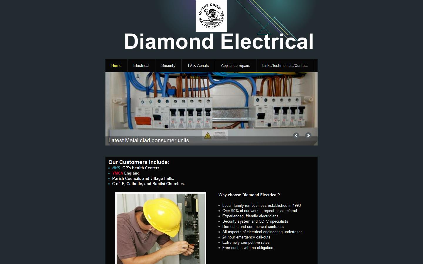 Diamond Electrical Website