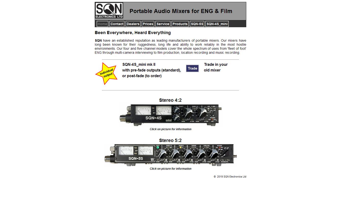 S Q N Electronics Ltd Website