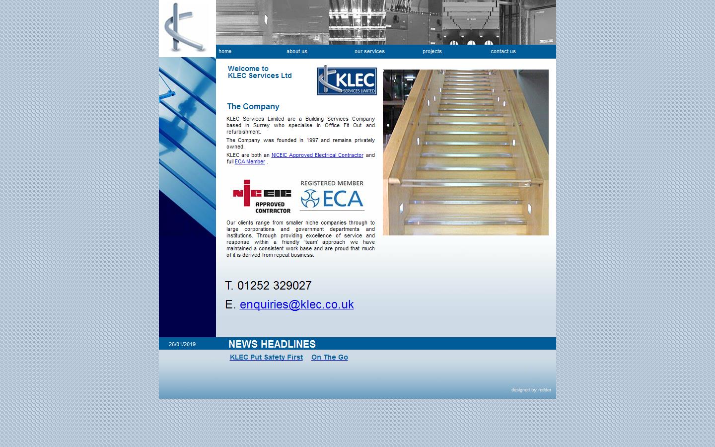 K L E C Services Ltd Website