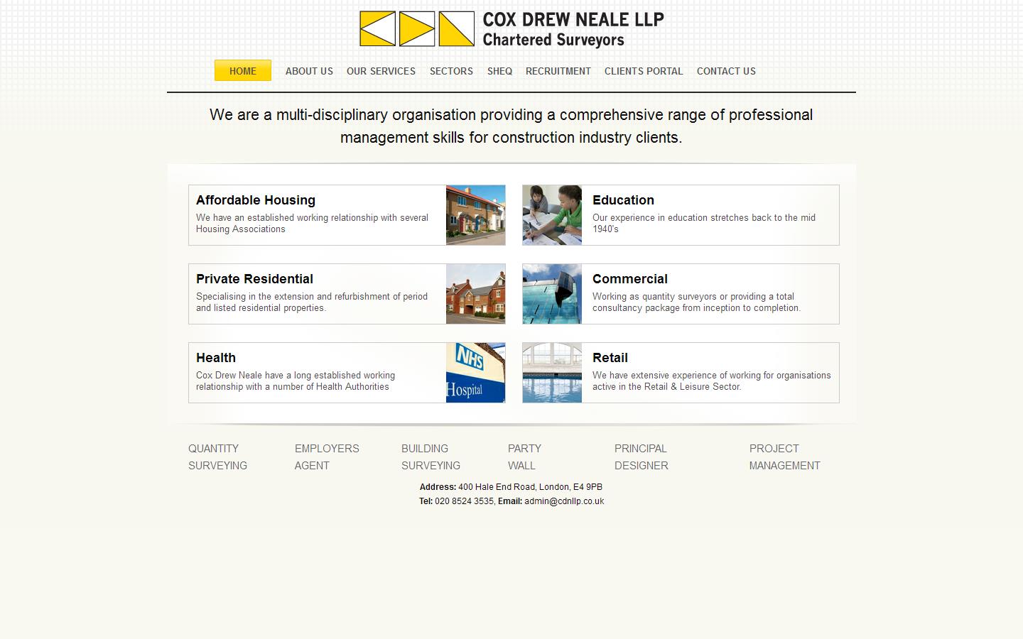 Cox Drew Neale LLP Website
