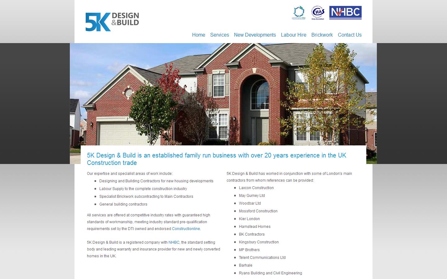 5 K Design & Build Ltd Website