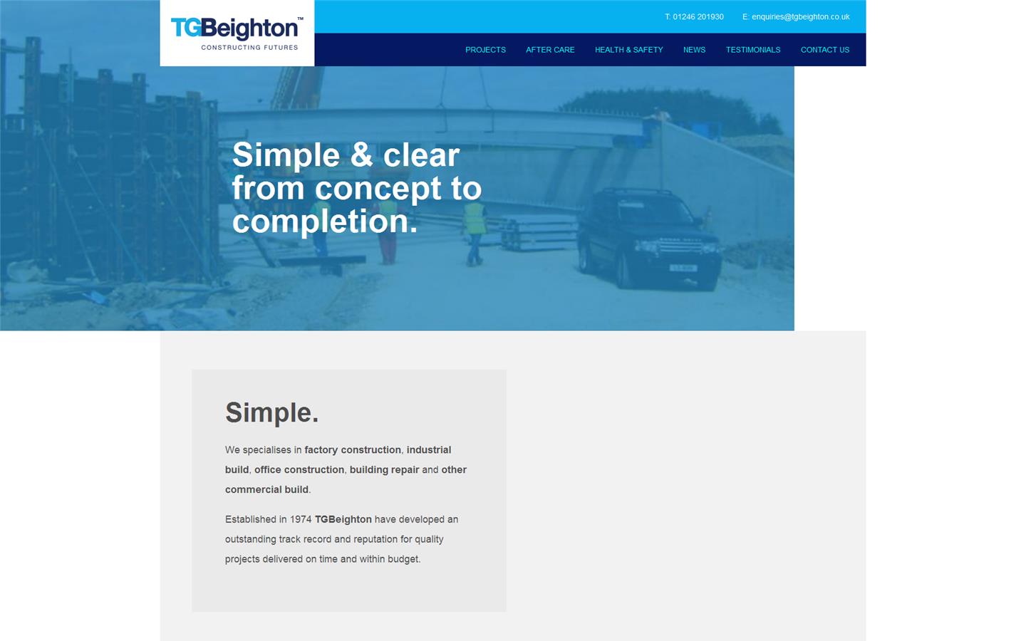 T G Beighton Ltd Website