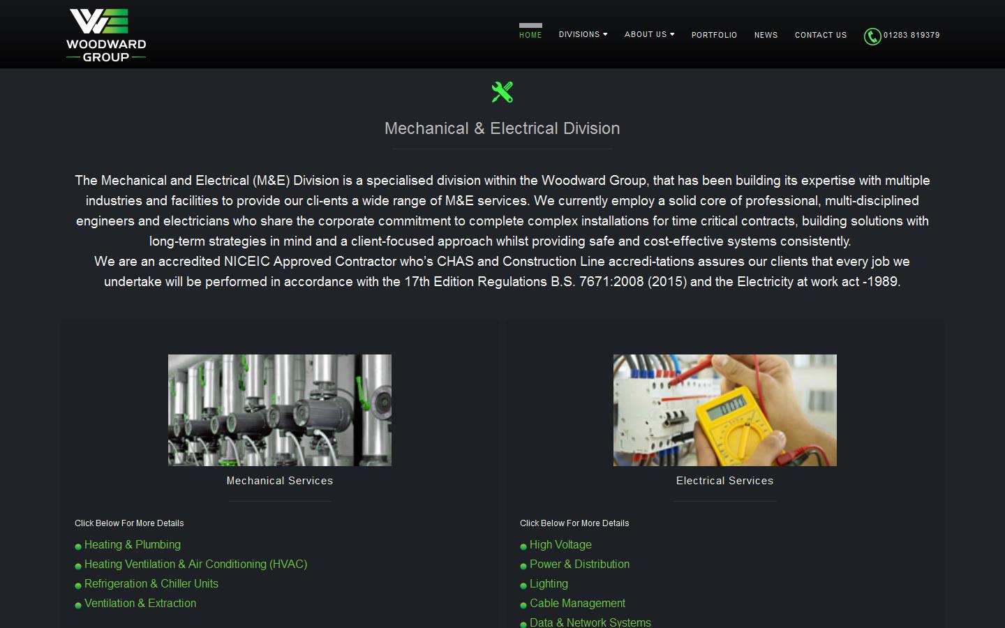 Woodward Electrical Website