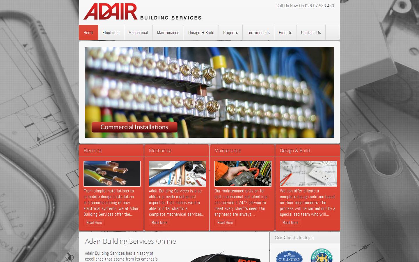 Adair Building Services Website