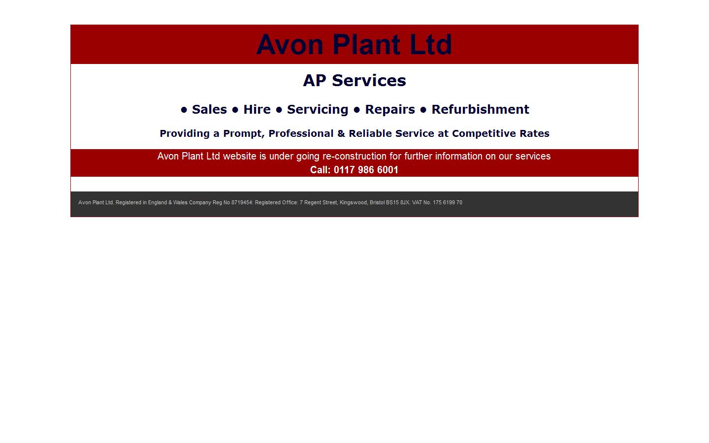 Avon Plant Ltd Website