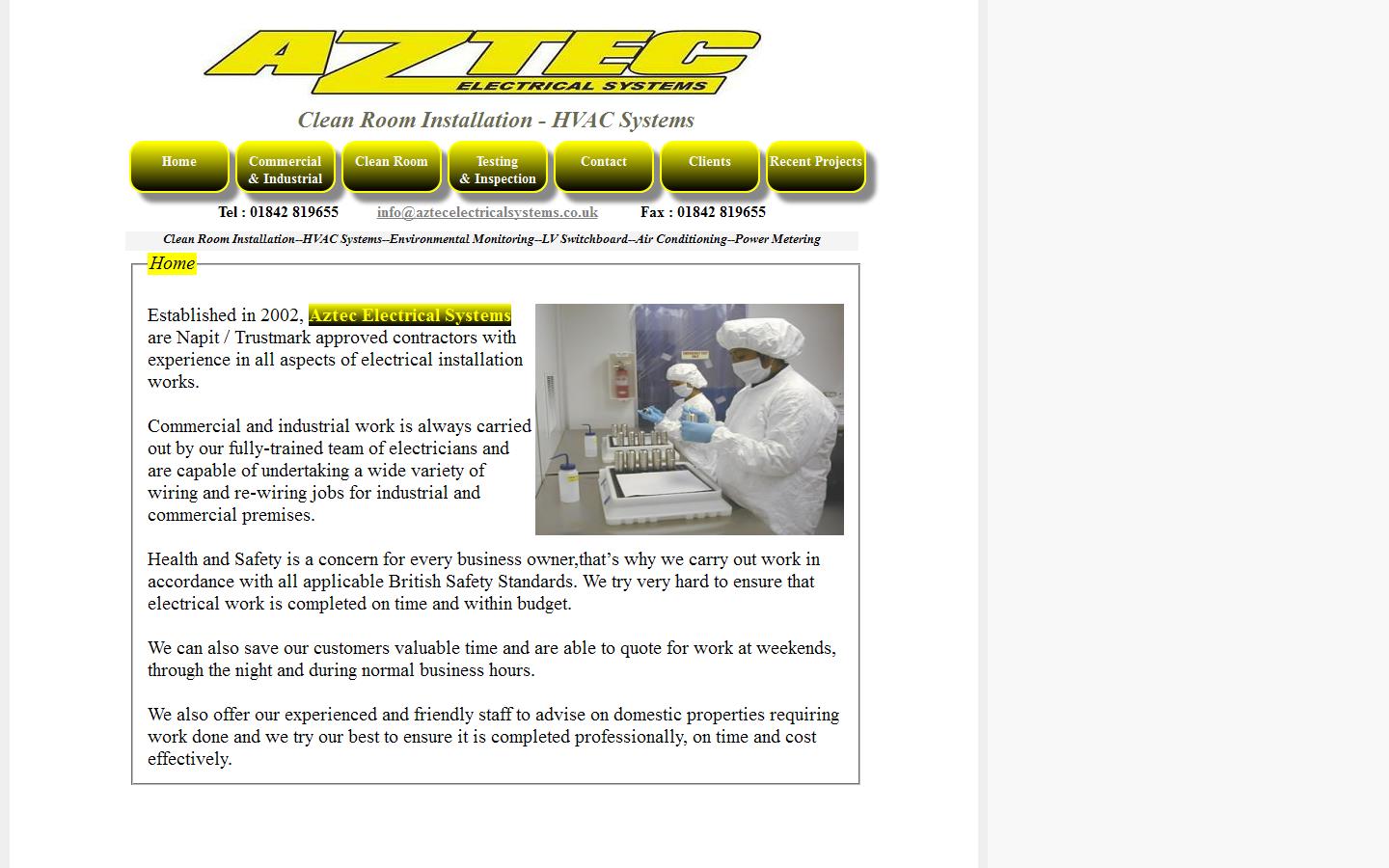 Aztec Electrical Systems Website