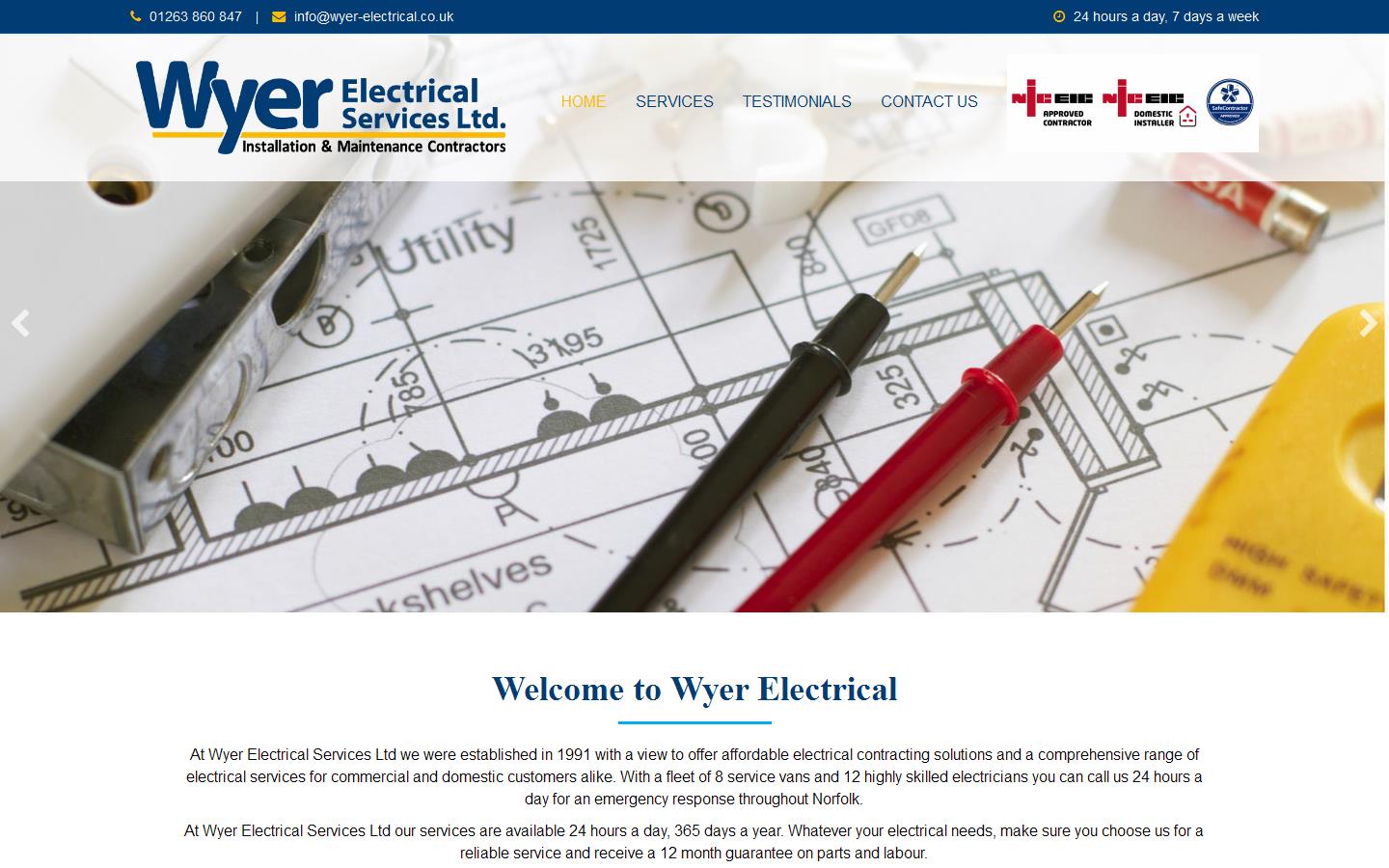Wyer Electrical Services Ltd Website