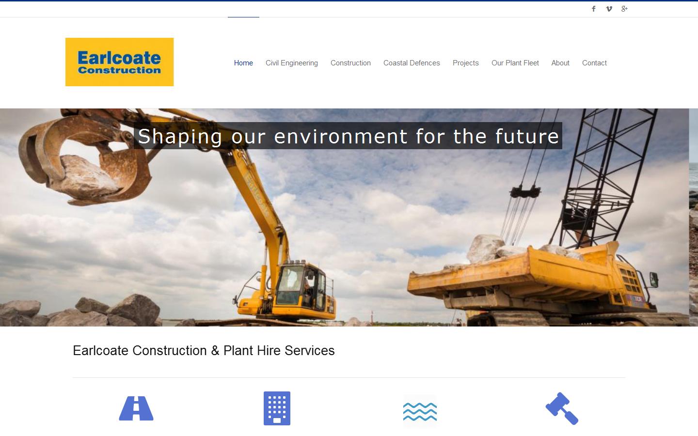 Earlcoate Construction Website