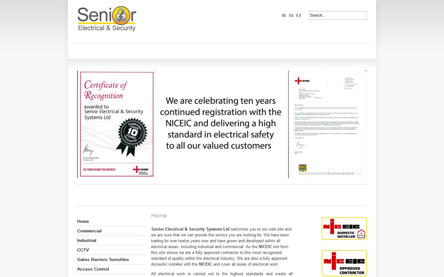 Senior Electrical & Security Website