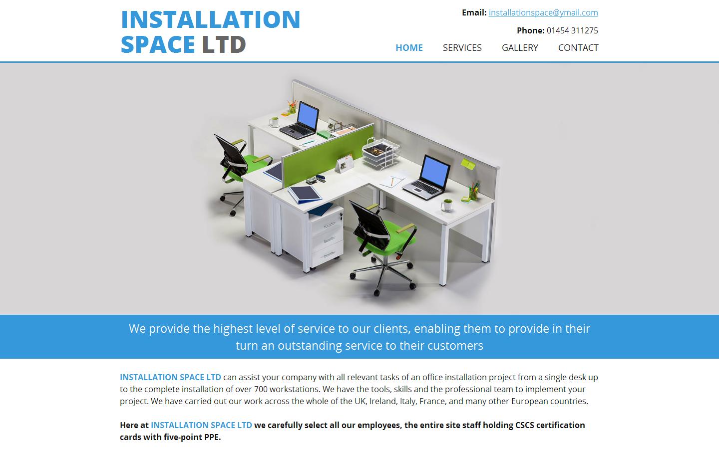 Installation Space Ltd Website