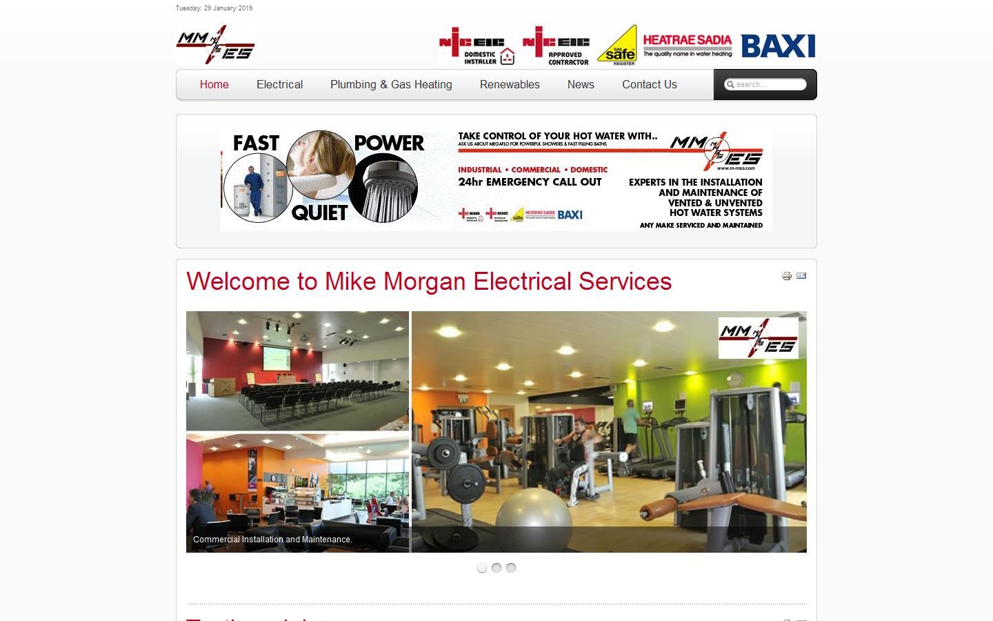Mike Morgan Electrical Services Website