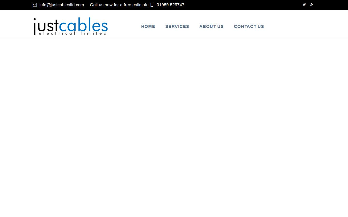 Just Cables Electricals Ltd Website