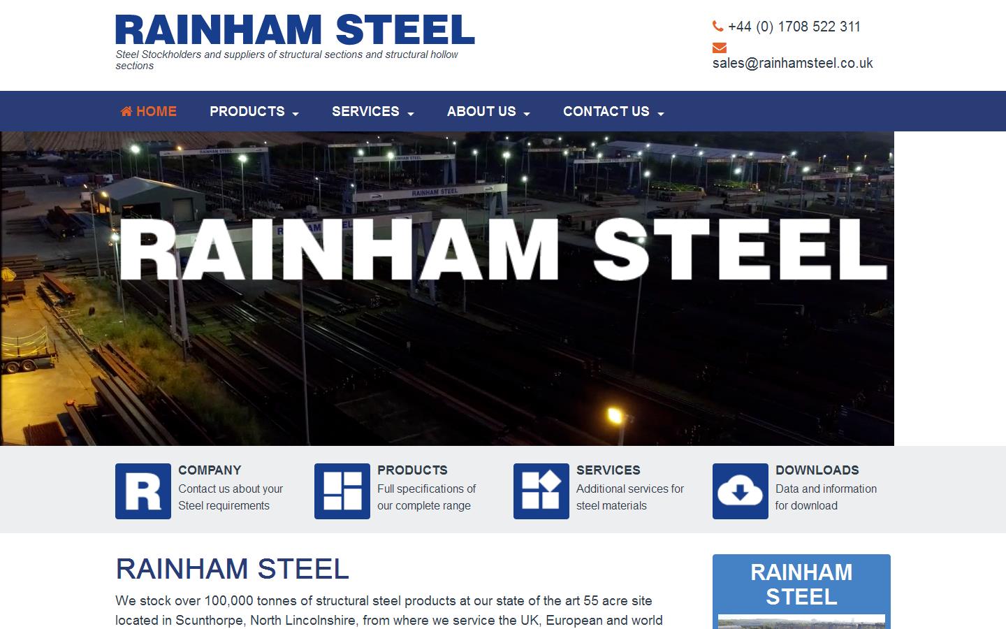 Rainham Steel Co. Ltd Website