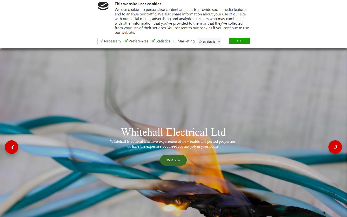 Whitehall Electrical Ltd Website