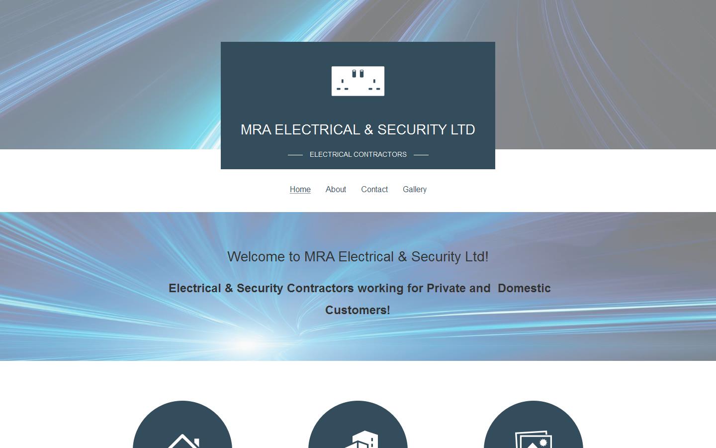 M R A Electrical & Security Website