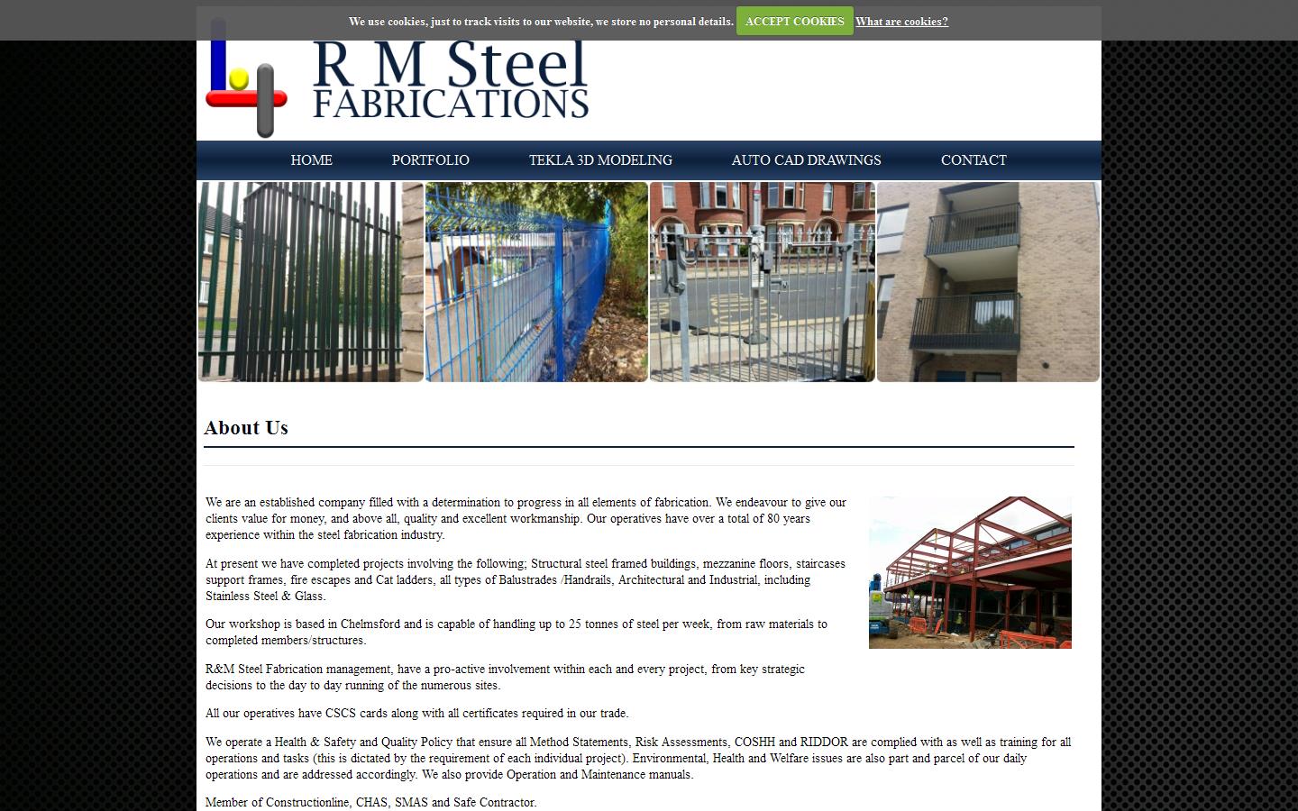 R & M Steel Fabrications Website