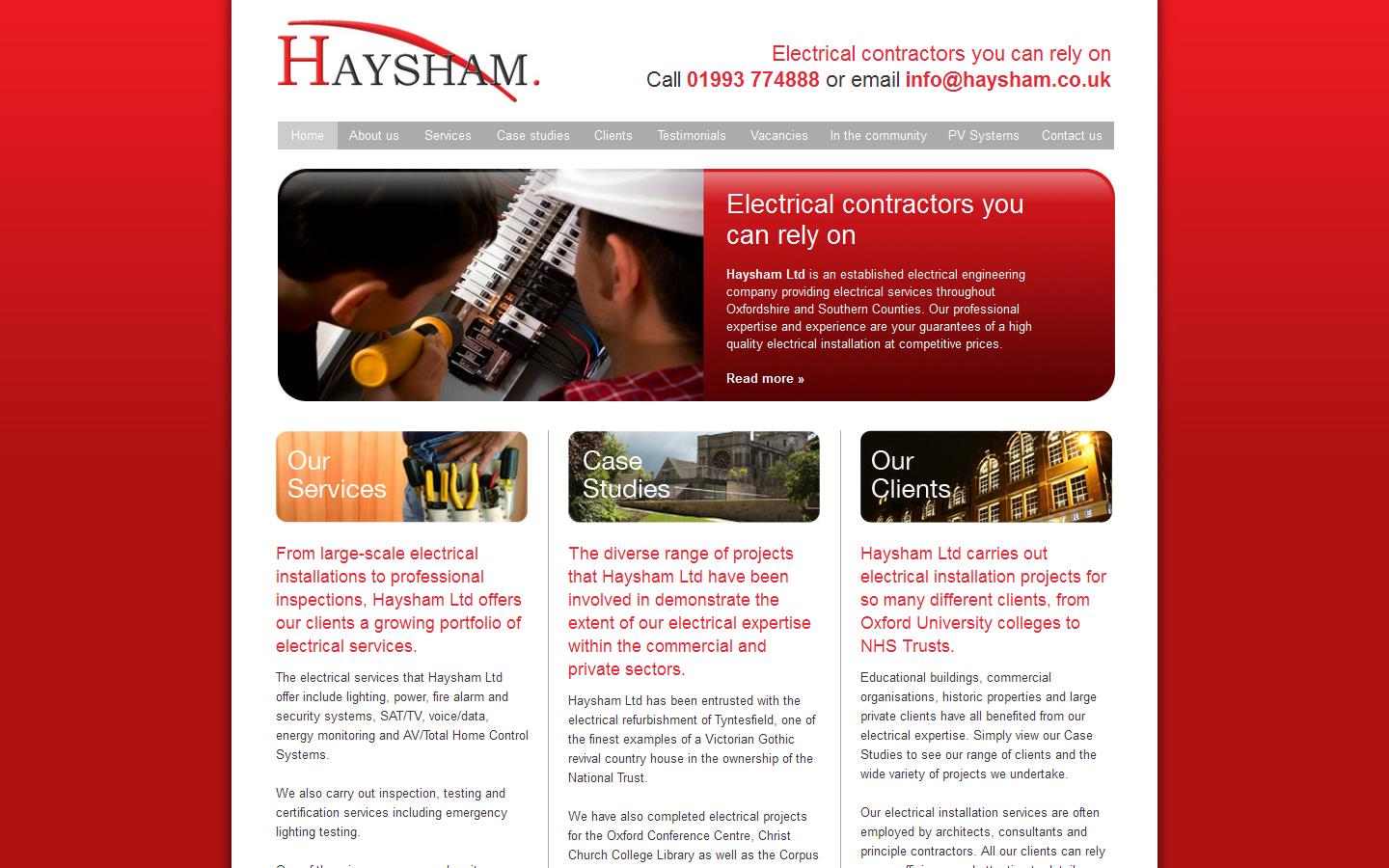 Haysham Ltd Website