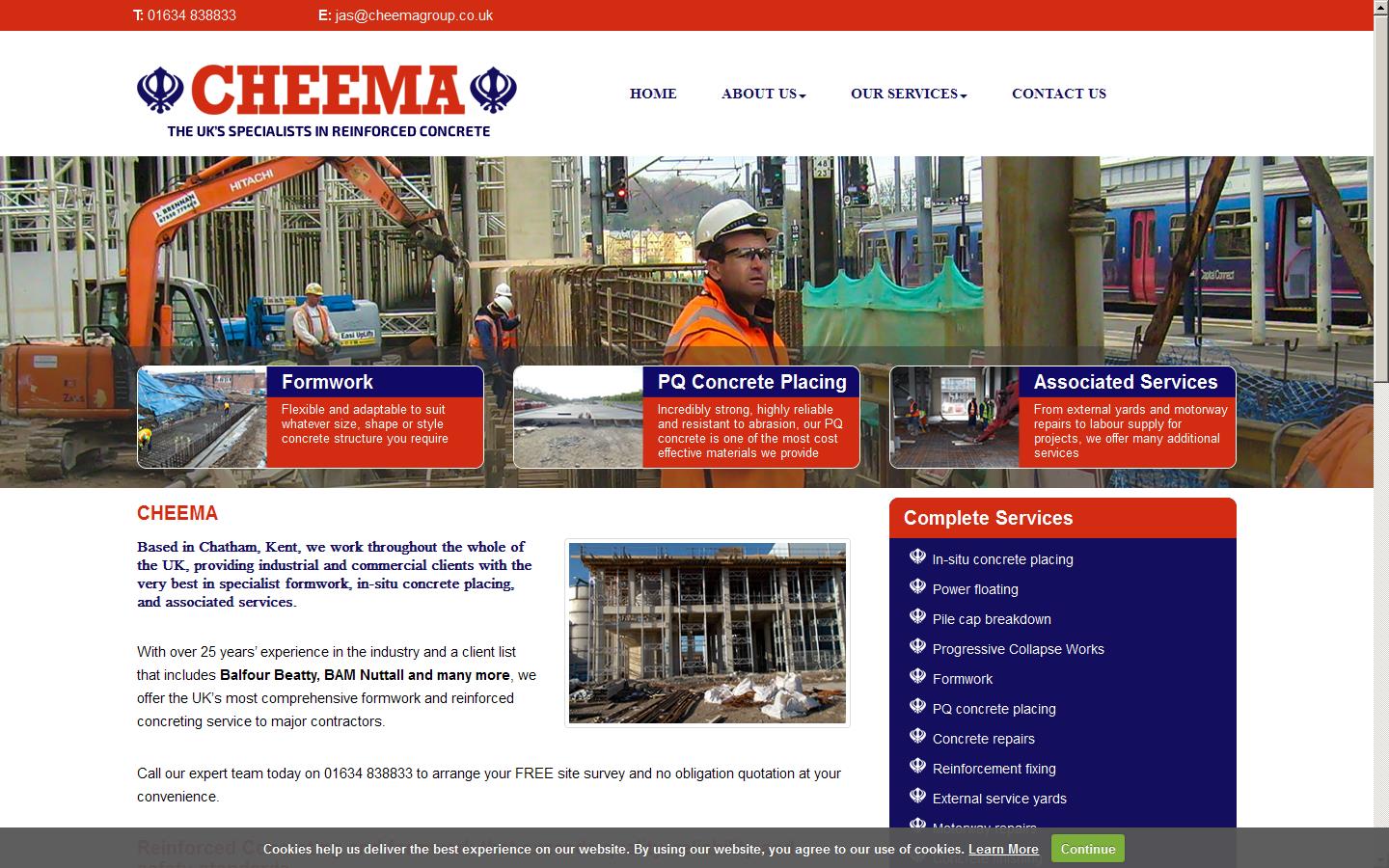 Cheema Construction Group Website
