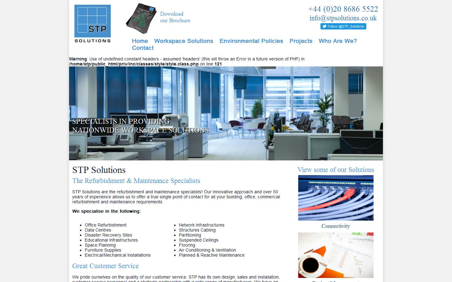 S T P Solutions Ltd Website