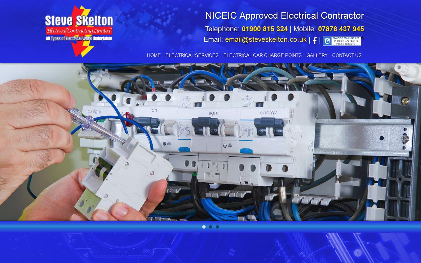 Steve Skelton Electrical Contracting Ltd Website