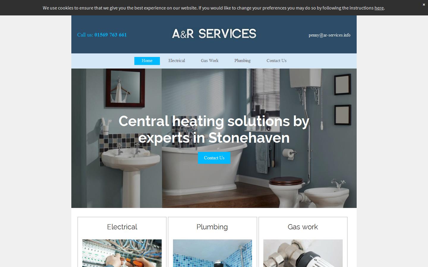 A & R Services Website