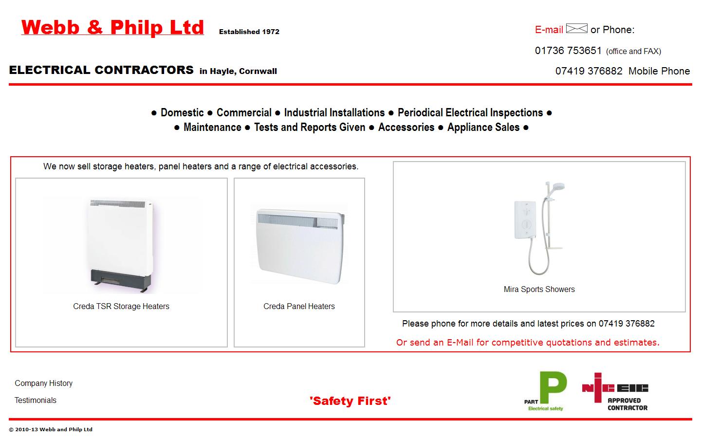 Webb & Philp Ltd Website
