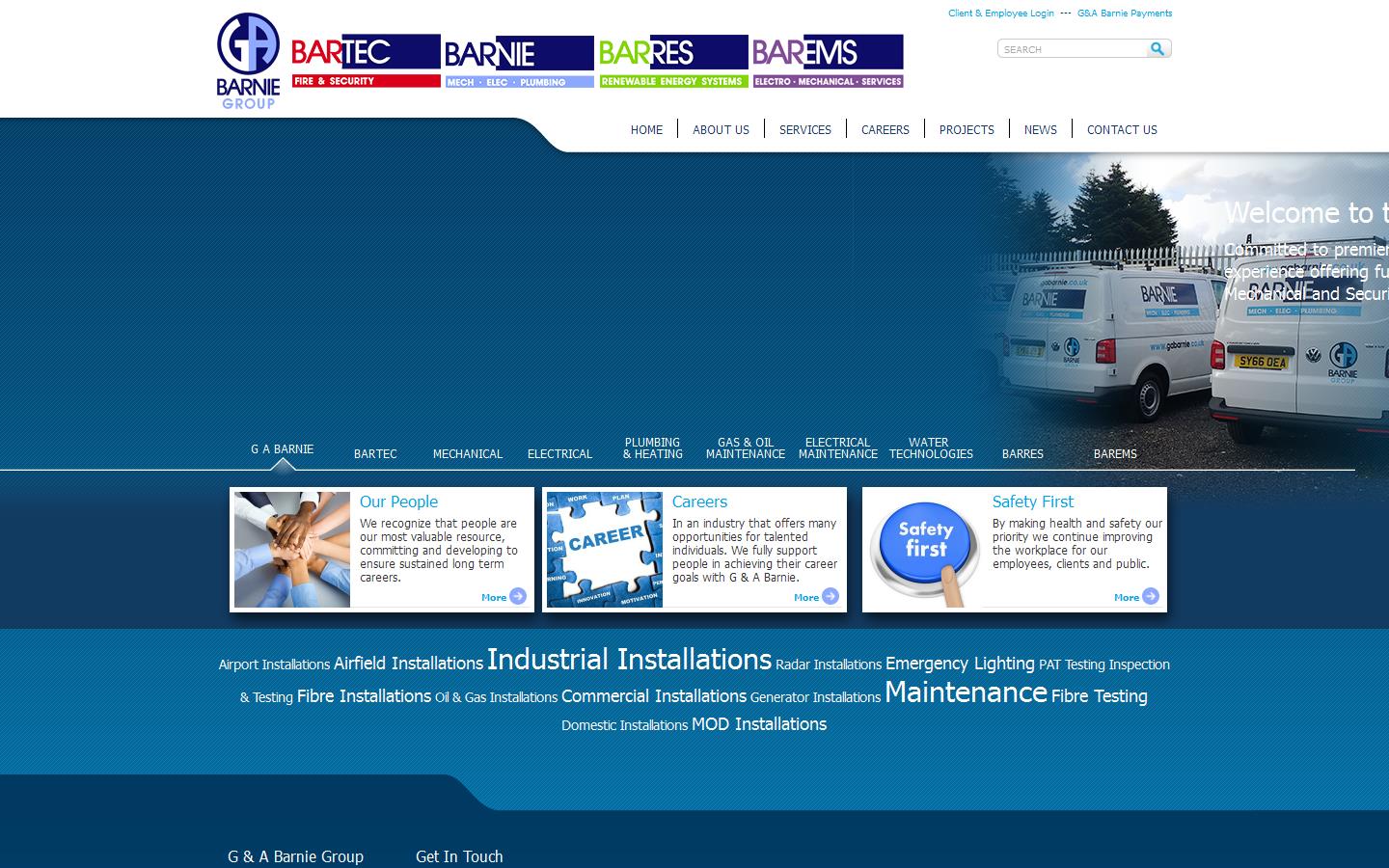 G & A Barnie Building Group Ltd Website