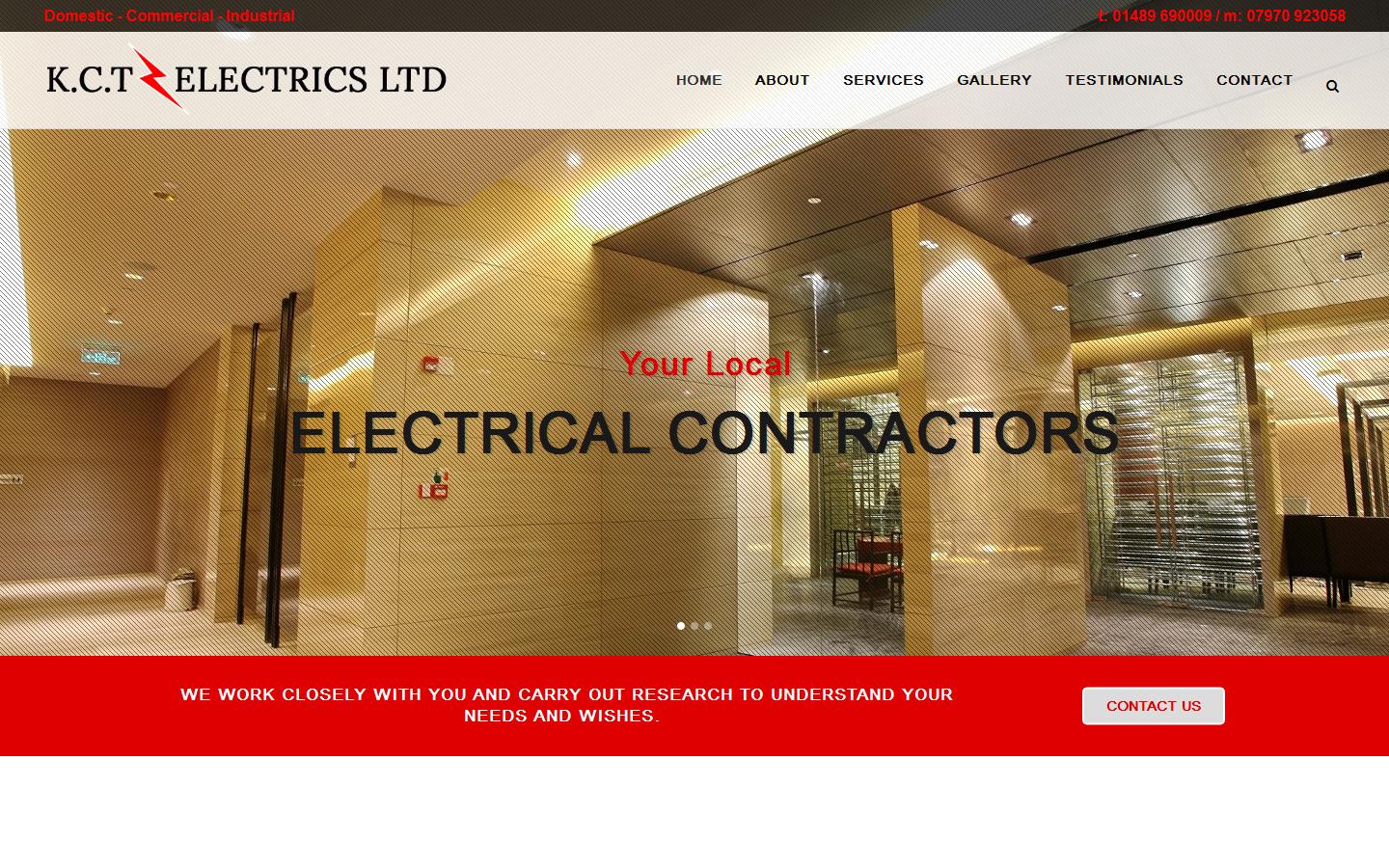 K C T Electrics Ltd Website
