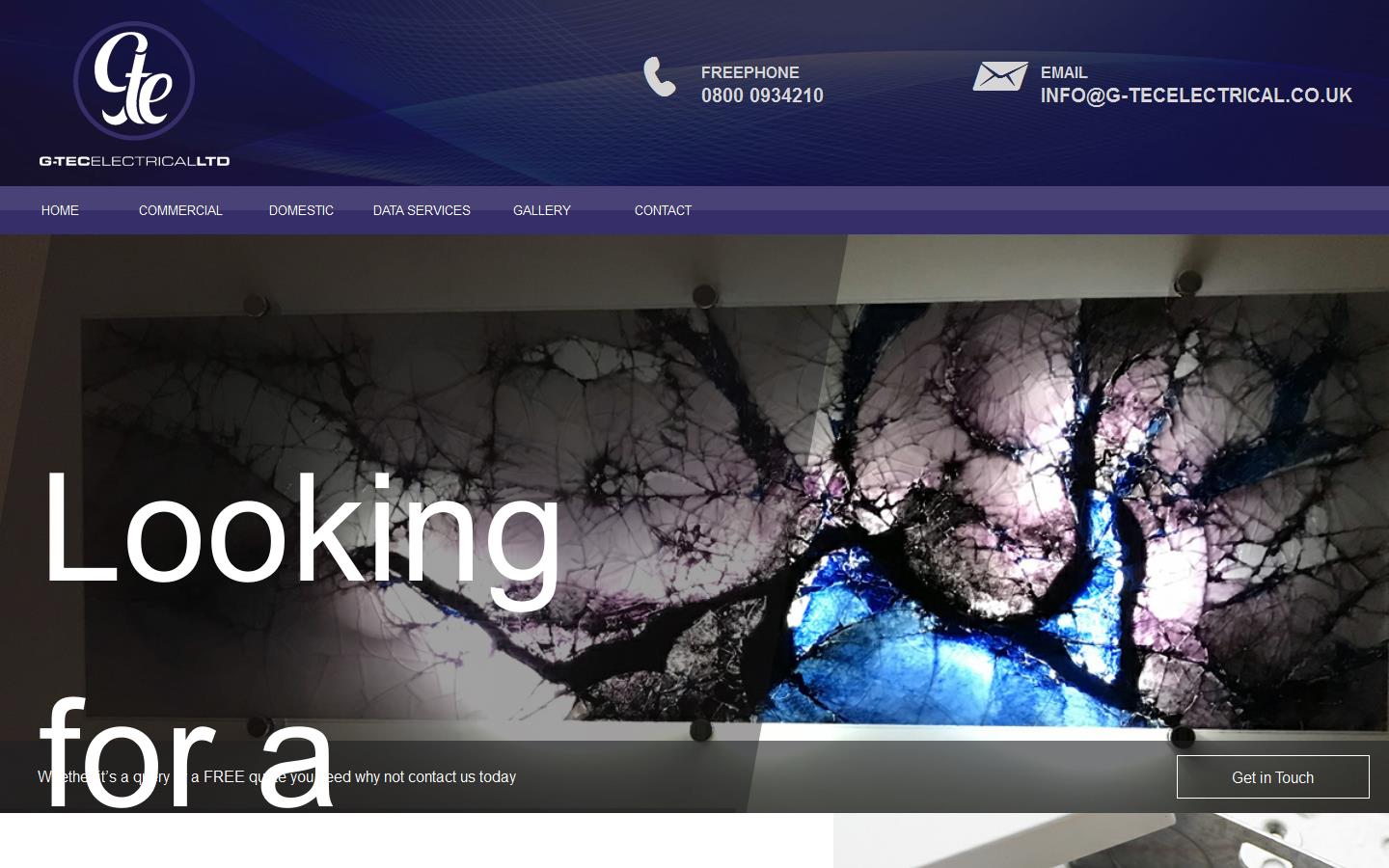 G-tec Electrical Ltd Website