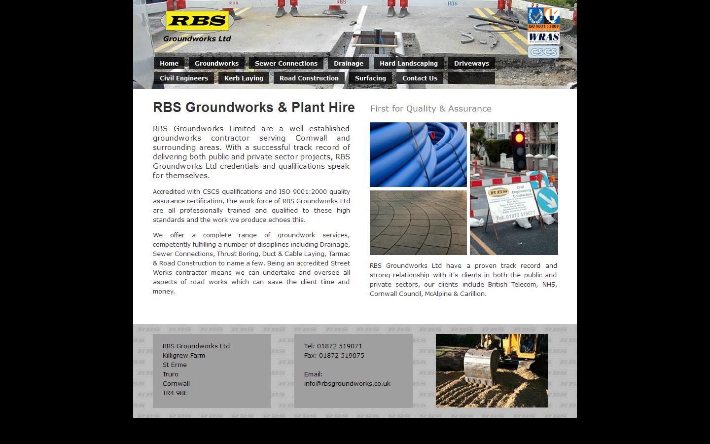 R B S Groundworks Ltd Website