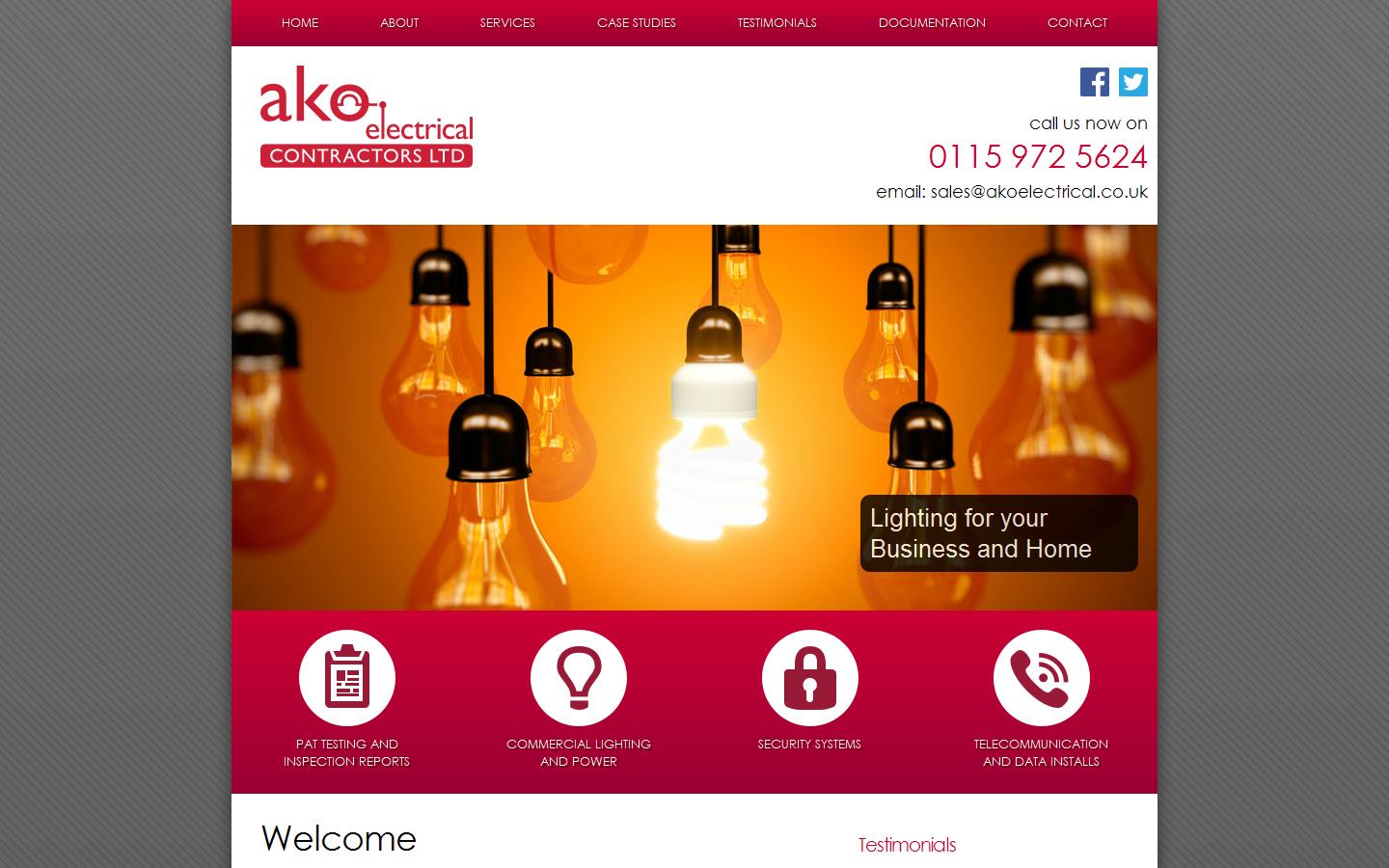 A K O Electrical Ltd Website