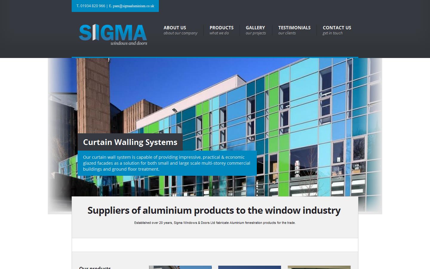 Sigma Windows & Doors Ltd Website