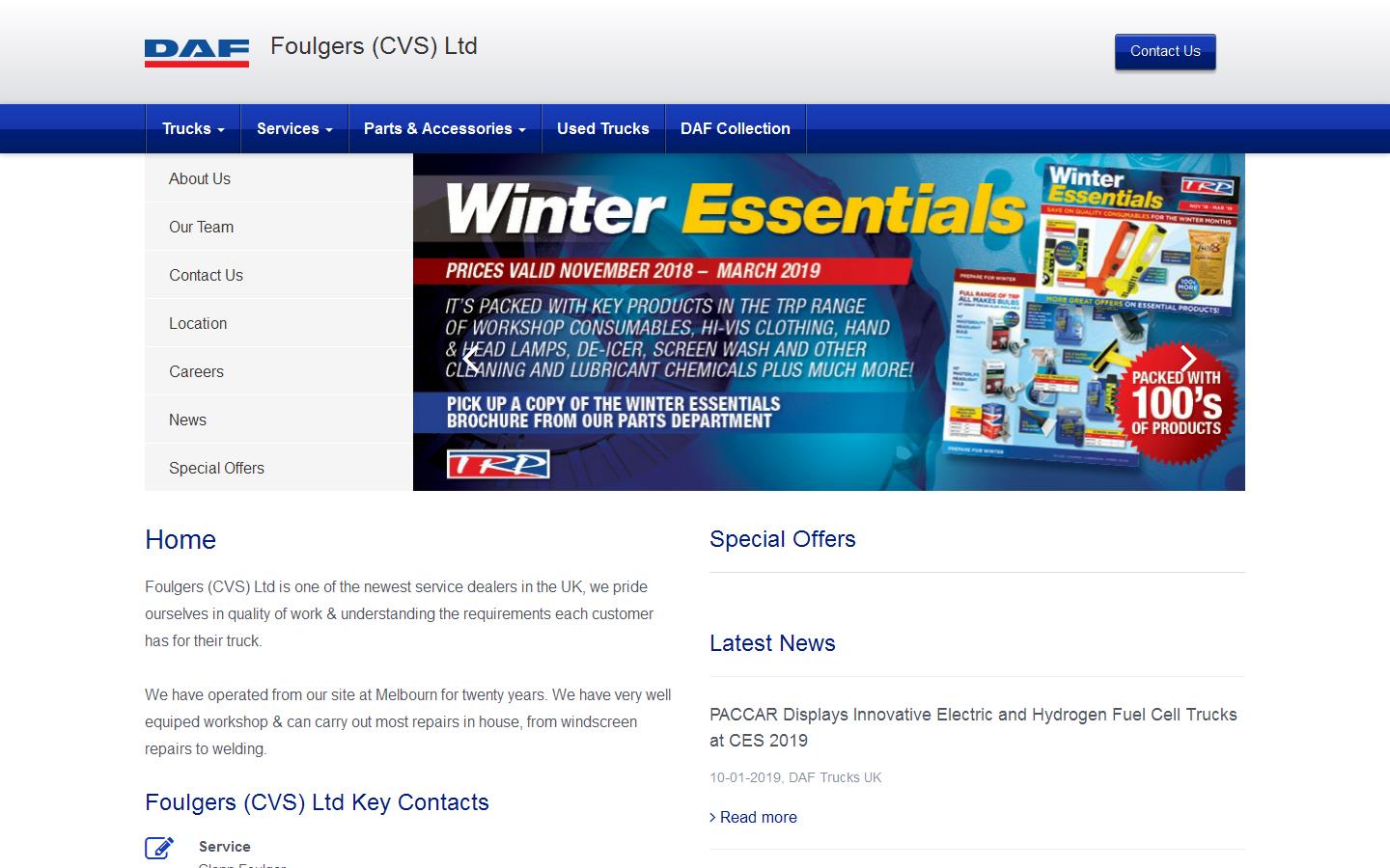 Foulgers Cvs Ltd Website