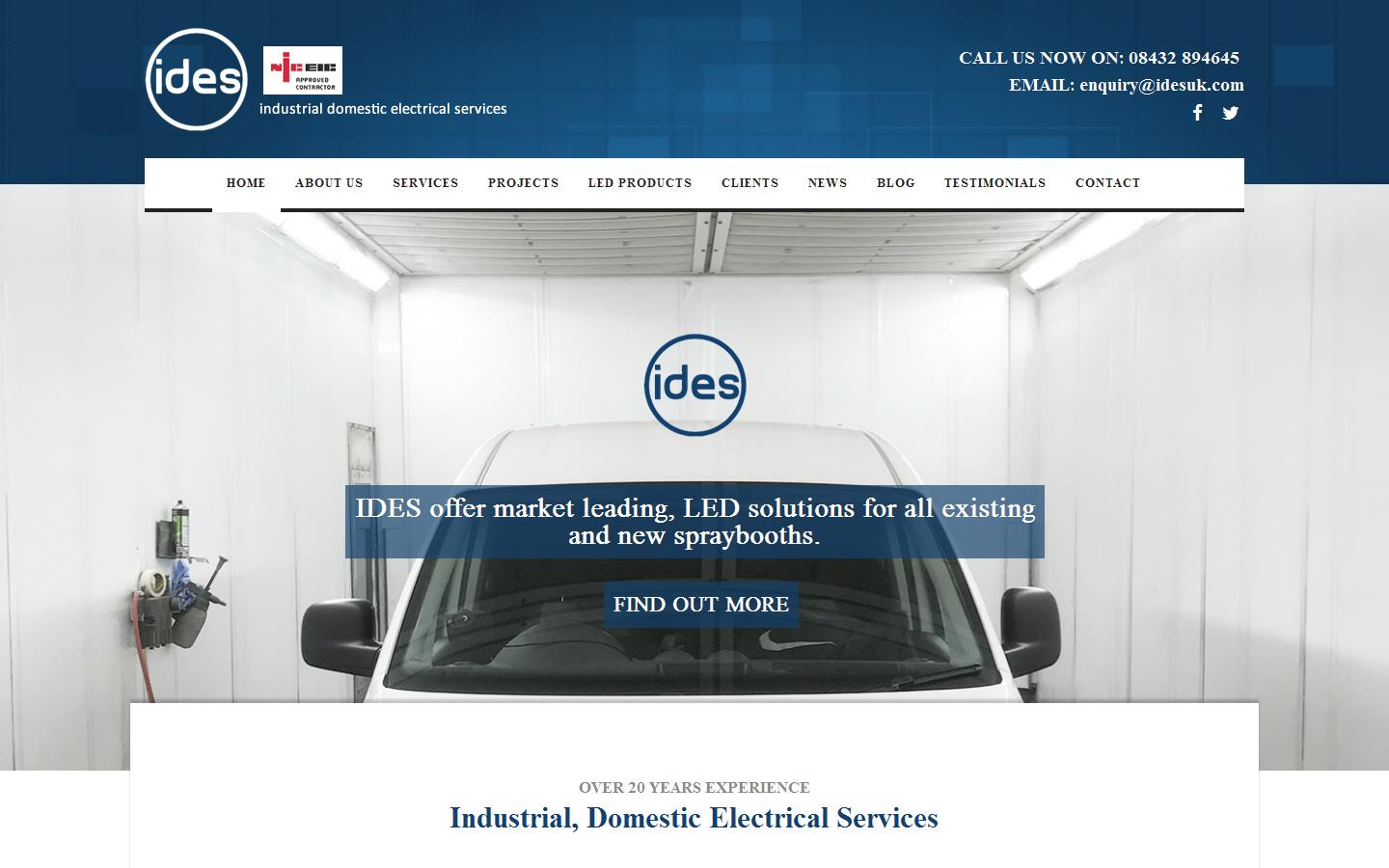 Industrial Domestic Electrical Services Ltd Website